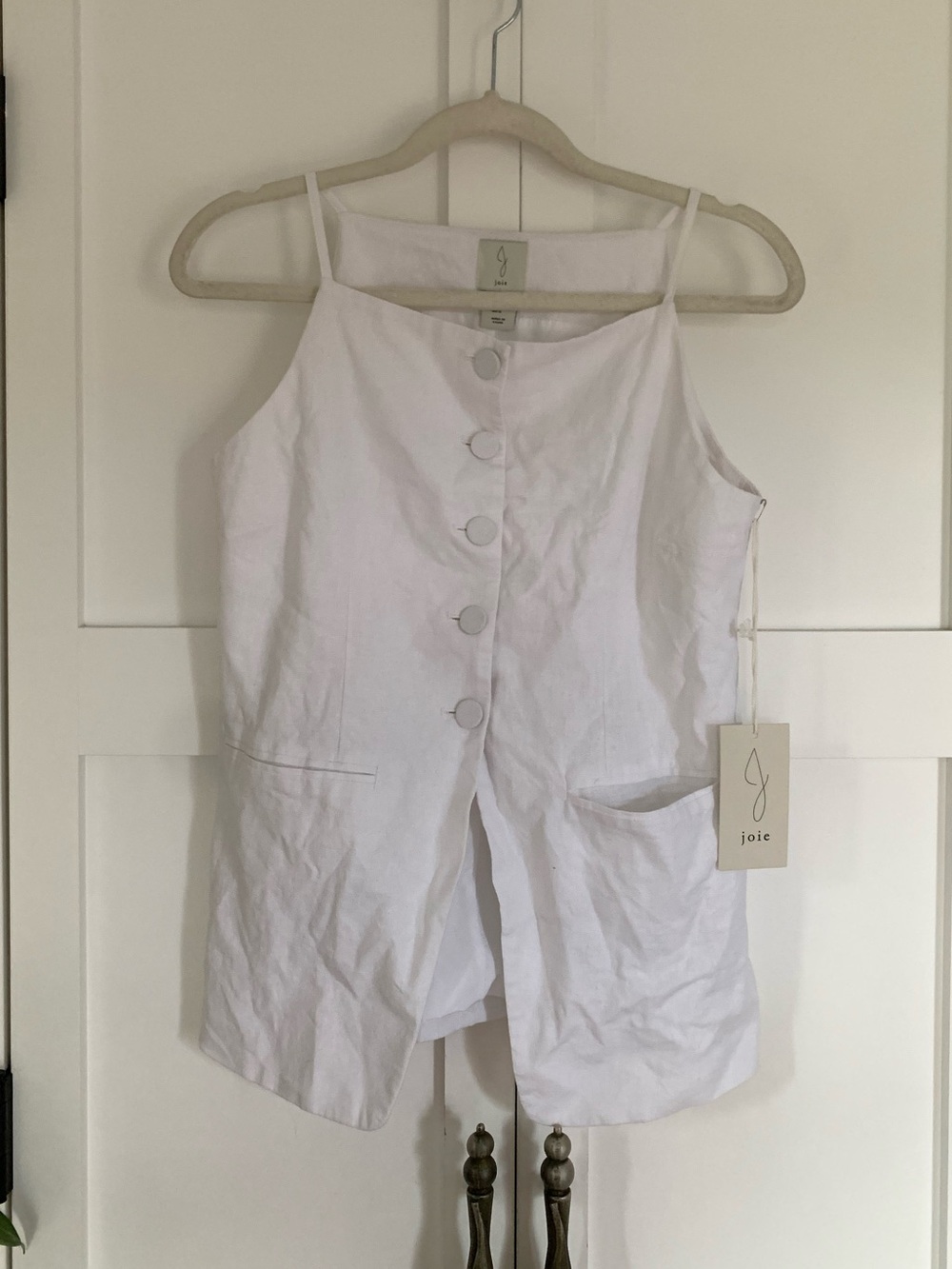 NWT Joie high neck tank top formal white